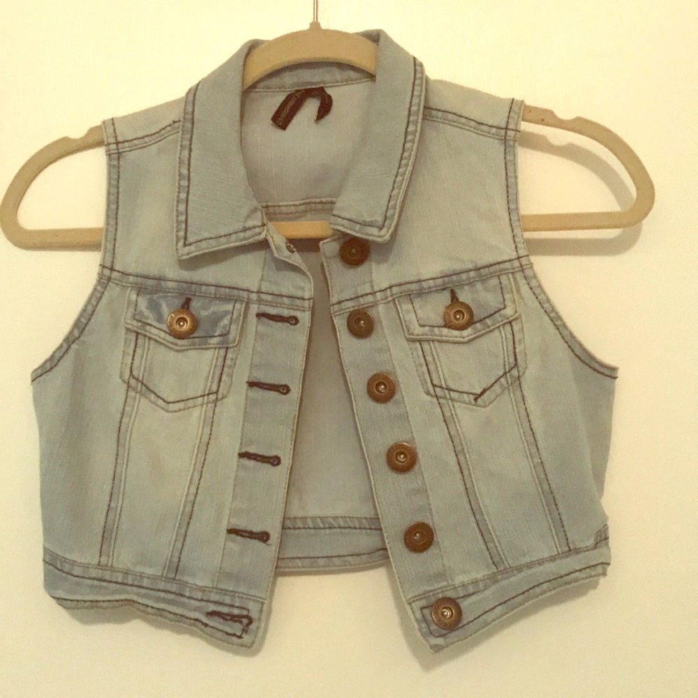 Cropped Highway Jeans Vest